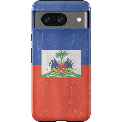 Haiti Flag Distressed Google Pixel 8 Impact Case